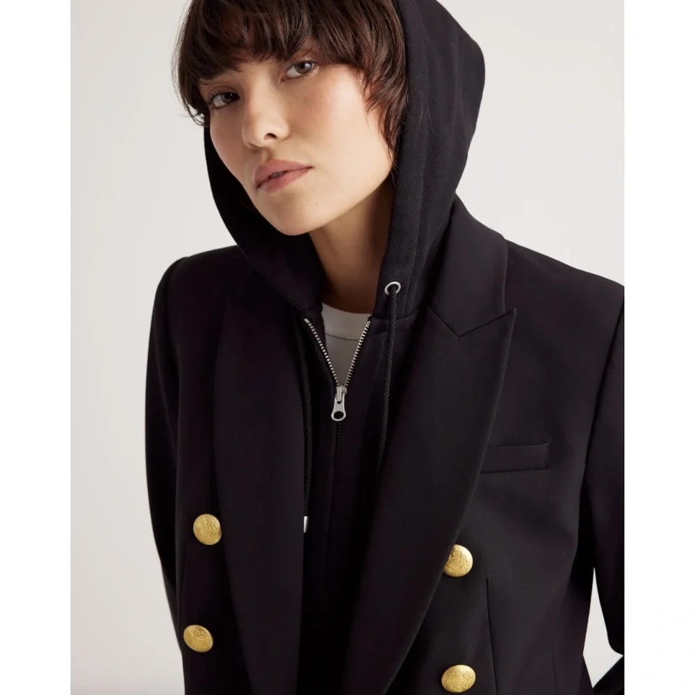 NWT Black Hoodie with Hoodie Insert - Picture 2 of 5